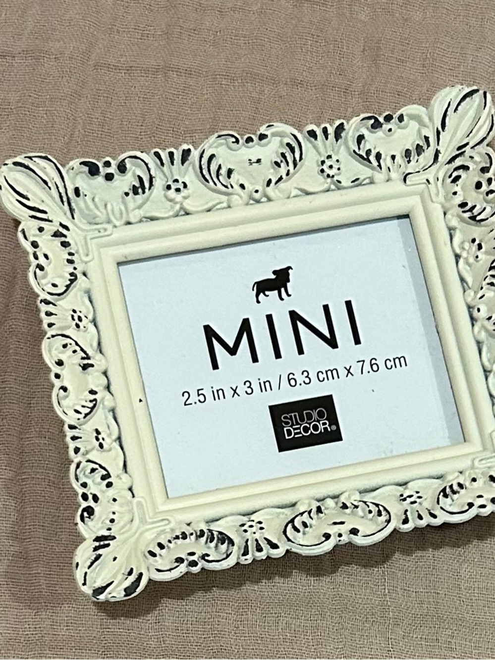 Studio Decor Mini Ornate Cream Photo Frame
